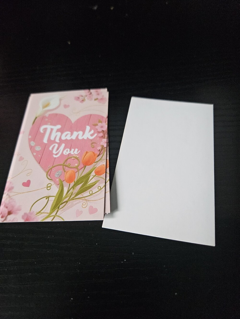 Tulip Heart Thank You Cards